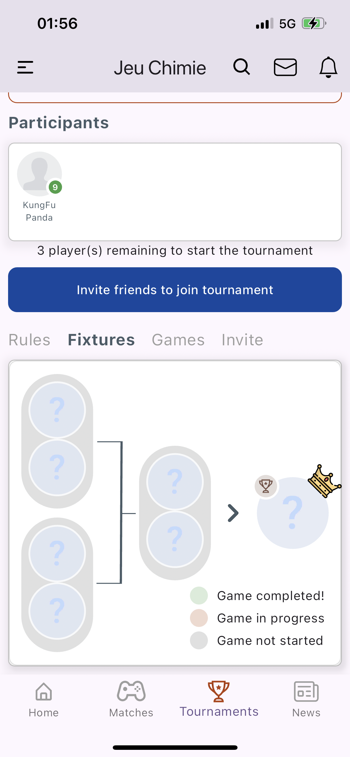 Join tournaments